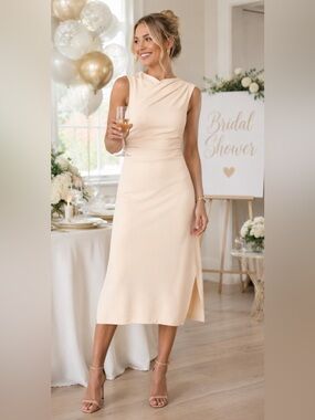 peplum cocktail dress Pauline Peplum Dress, in Powder Pink Blooms Taffeta, Size: 2XL | Show Me Your Mumu